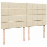 Krevet s oprugama i madracem krem 200 x 200 cm od tkanine | shoptok.hr