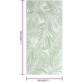 Vanjski tepih zeleni 80 x 150 cm PP | shoptok.hr