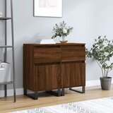 vidaXL Komode 2 kom smeđa boja hrasta 40x35x70 cm konstruirano drvo | shoptok.hr