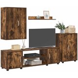  Set TV komoda Zidne 4 pcs Dimljeni hrast Konstruirano drvo | shoptok.hr