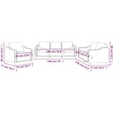  3-dijelni set sofa s jastucima svjetlosivi od tkanine | shoptok.hr