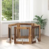  Vrata za pse s postoljem 6 pcs Staro drvo 80 x 80 cm | Eponuda.ba