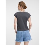 Orsay Grey women's crop t-shirt with short sleeves - Women's | shoptok.hr
