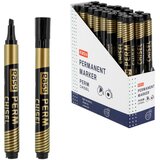  Permanentni marker s punjenjem i dvostrukim vrhom - crni | shoptok.hr