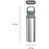 Mepal Termosica od nehrđajućeg čelika u srebrnoj boji/kadulja zelena 500 ml Ellipse – | shoptok.hr
