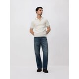 Reserved Polo-džemper s mješavinom pamuka - krem | shoptok.hr