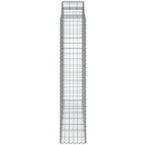  Obokane gabion košare 2 kosa 200x50x200/220 cm pocinkano železo | Shoptok.si