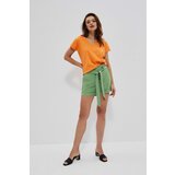 Marisse Plain Shorts With Ties L-Sh-3723 Palm Cene