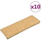 Otirači za stepenice 10 kom 65 x 21 x 4 cm bež | shoptok.hr