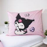 Jerry Fabrics Ružičasta pamučna dječja posteljina za krevet za jednu osobu 140x200 cm Hello Kitty "Kuromi" – | shoptok.hr