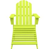 Maison Chic Vrtni Stoli - Stol za vrt Adirondack z naslonjalom za noge les jelke zelen JS605, (21877923) Cene
