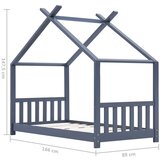  Otroški posteljni okvir siv iz trdne borovine 80x160 cm, (20650836) | Shoptok.si