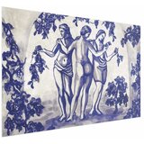  Plakat - Ancient Vineyard - three women in a portal painted in blue ink 60x40 Bez okvira | shoptok.hr