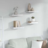  Polica na zidu Zidne 4 pcs Bijeli mramor 40 x 23,5 x 4 cm | shoptok.hr