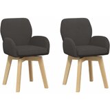 vidaXL Okretne blagovaonske stolice 2 kom. Bouclé Tamnosiva - Tamnosiva 2 | shoptok.hr