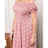 Resti Coral women's midi dress with floral pattern - Clothing | Shoptok.si
