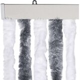 vidaXL Zastor protiv insekata sivo-bijeli 56 x 200 cm šenil | shoptok.hr