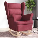 vidaXL Gugalni stol Vino rdeče 74x90x102 cm Tkanina | Shoptok.si