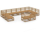  Vrtna sedežna garnitura 12-delna trdna borovina, (20968997) | Shoptok.si