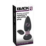 Black Velvets Roto Analni plag, Vibrirajući, 7 načina rotacije, Sa daljinskim upravljačem, 14cm | Eponuda.com