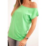 Kesi Women's blouse with an exposed shoulder green | shoptok.hr