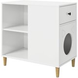  Mačja Kuća Sjajno bijelo 72 x 42.5 x 70 cm Konstruirano drvo | Eponuda.com