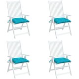VidaXL Blazine za stole 4 kosi turkizne 50x50x7 cm blago Slike