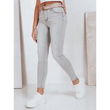 DStreet Jeansy damskie push up jasnoszare | Shoptok.si