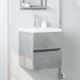 vidaXL Omarica za umivalnik betonsko siva 41x38,5x45 cm inženirski les | Shoptok.si