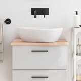 vidaXL Kopalniški pult 60x50x2 cm neobdelan trden les Cene