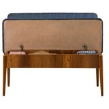 Woody Fashion trpezarijska klupa vina bank dark blue walnut Cene