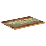  Pravokutna stolna ploča 60 x 80 cm 25 - 27 mm obnovljeno drvo | shoptok.hr