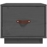  Noćni ormarići 2 kom sivi 40 x 34 x 35 cm od masivne borovine | shoptok.hr