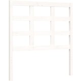  Za krevet s uzglavljem crni 100x200 cm od masivnog drva | shoptok.hr