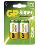 Gp Super Alkaline Battery C (LR14) 2 pack Cene