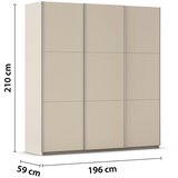 Rauch Möbel OMARA Z DRSNIMI VRATI, barve šampanjca | Shoptok.si