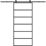 vidaXL Klizna vrata s priborom 90 x 205 cm od ESG stakla i aluminija Cijene