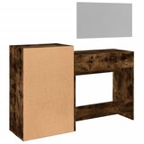  3-dijelni set toaletnog stolića boja dimljenog hrasta drveni | shoptok.hr