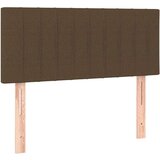  Box spring postelja z vzmetnico LED temno rjava 80x200 cm blago | Shoptok.si