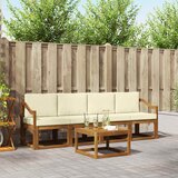  Set vanjskih sofa 5 kom. Prirodna i krem | shoptok.hr