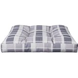  Jastuk za palete sivi karirani 80 x 80 x 12 cm od tkanine | Eponuda.com