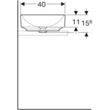Geberit Variform nadgradni umivaonik 55cm četvrtasti 500.779.01.2 | Eponuda.com