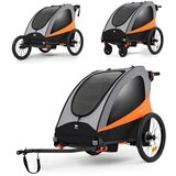 Kinderkraft prikolica za bicikl 3U1 nava sunny KSNAVA00ORA0000 | ePonuda.com