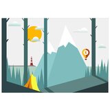  Samoljepljiva foto tapeta - On the Camping 343x245 | shoptok.hr