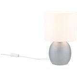 Tri O Bijela/u srebrnoj boji stolna lampa s tekstilnim sjenilom (visina 29 cm) Vela – | shoptok.hr
