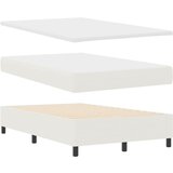  Krevet s opruga kutije s uzglavljem Krema i bijela 120 x 200 cm | shoptok.hr