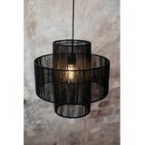 Markslöjd Črna viseča svetilka s senčilom iz jute ø 40 cm Soga – | Shoptok.si