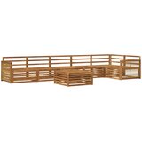  Set vanjskih sofa 7 kom. Prirodna Čvrsto drvo akacije | shoptok.hr