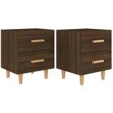 Furnova Nočna omarica 2 kosa rjavi hrast 40x35x47,5 cm, (21926624) | Shoptok.si