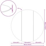  Podni sheet za bazen Crna Ø 396 cm Neslojno platno | shoptok.hr